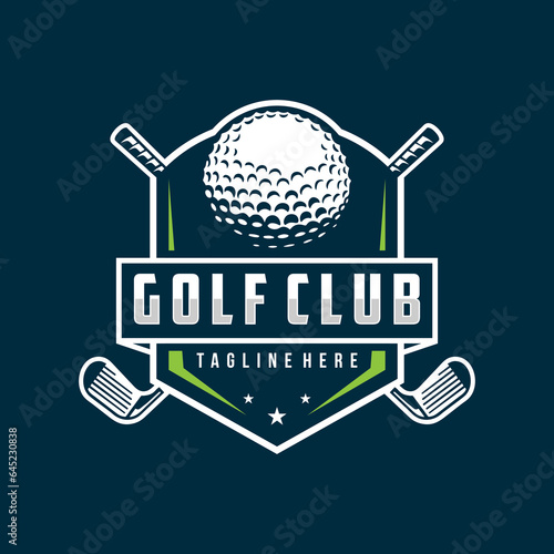 Golf logo vector template design illustration for golf club