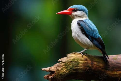 Woodland kingfisher in the wild
