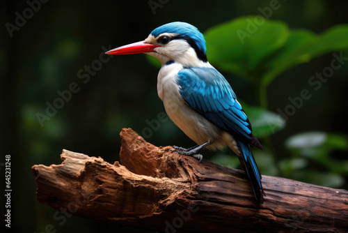 Woodland kingfisher in the wild