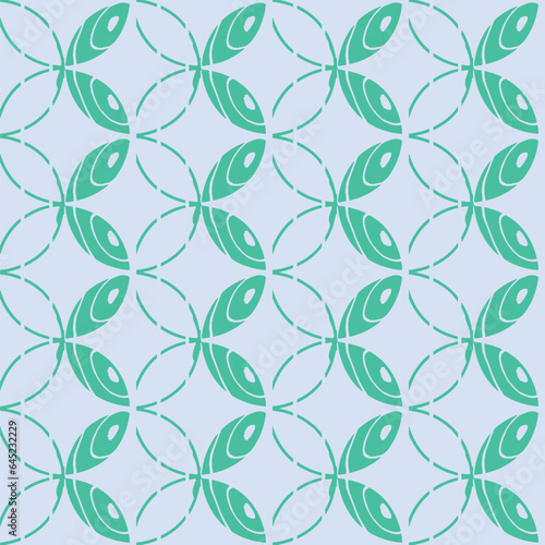 Ceramic artistic antique ottoman geometric vintage motif tile seamless floral pattern design in vector