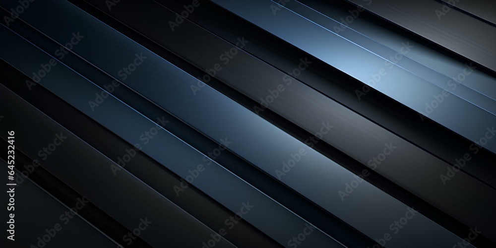 Black dark blue gray abstract background. color gradient ombre. geometric shape. stripe line angle. noise grain texture. design template. generative AI Black dark blue gray abstract background. color gradient ombre. geometric shape. stripe line angle. noise grain texture. design template. generative AI