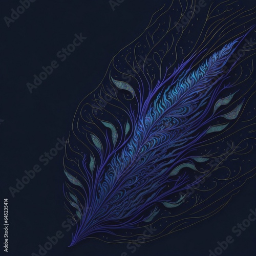 Iridescent Peacock Feather