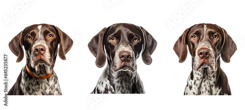 pet german shorthaired pointer illustration cute mammal, canine nature, happy portrait pet german shorthaired pointer