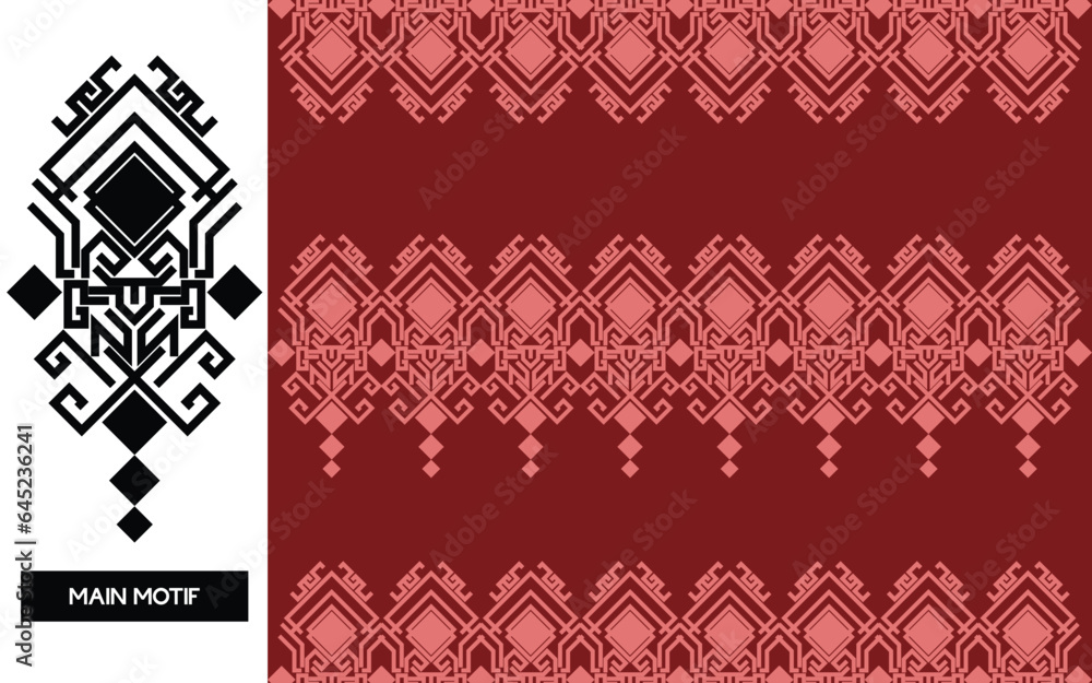 Vector seamless batik songket motif from indonesian for printing , clothing , card , cotton ,carpet and another textile product. Border pattern isolated. Arabic, aztec ,songket, ikat, batique, ulos. Vector seamless batik songket motif from indonesian for printing , clothing , card , cotton ,carpet and another textile product. Border pattern isolated. Arabic, aztec ,songket, ikat, batique, ulos.