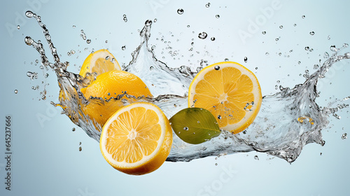 lemon in mid air