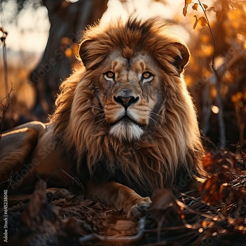 portrait of a lion © Phimchanok