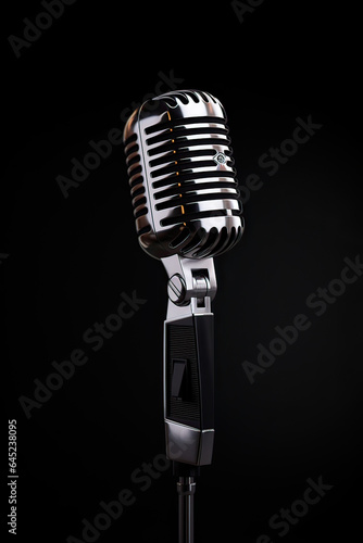 3d render of microphone