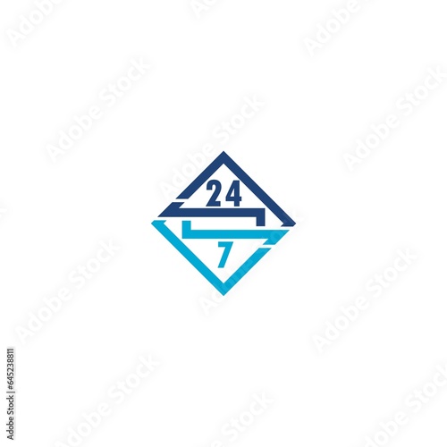 Free Download 24 Hours a day service icon symbol. Service 24 hours day and 7 days week - GFXLoad
