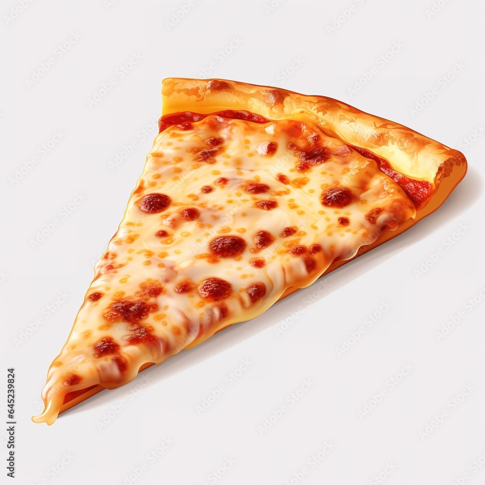 Slice of fresh italian classic. Pizza isolated on white background Slice of fresh italian classic. Pizza isolated on white background