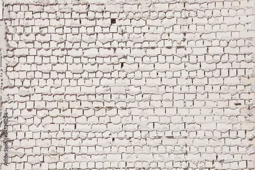 Weiße Backsteinmauer, Hintergrund, Textur, Deutschland