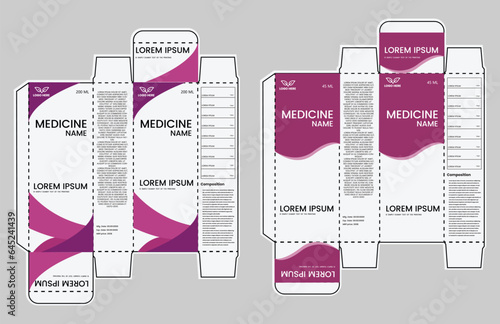  Medicine package box design. healthcare medicine box package creative design. medicine box vector design.