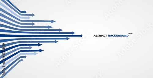 Sense of perspective arrows, vector illustration.