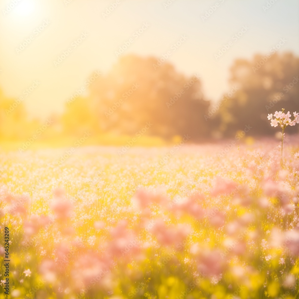 A field of cutter blossom background