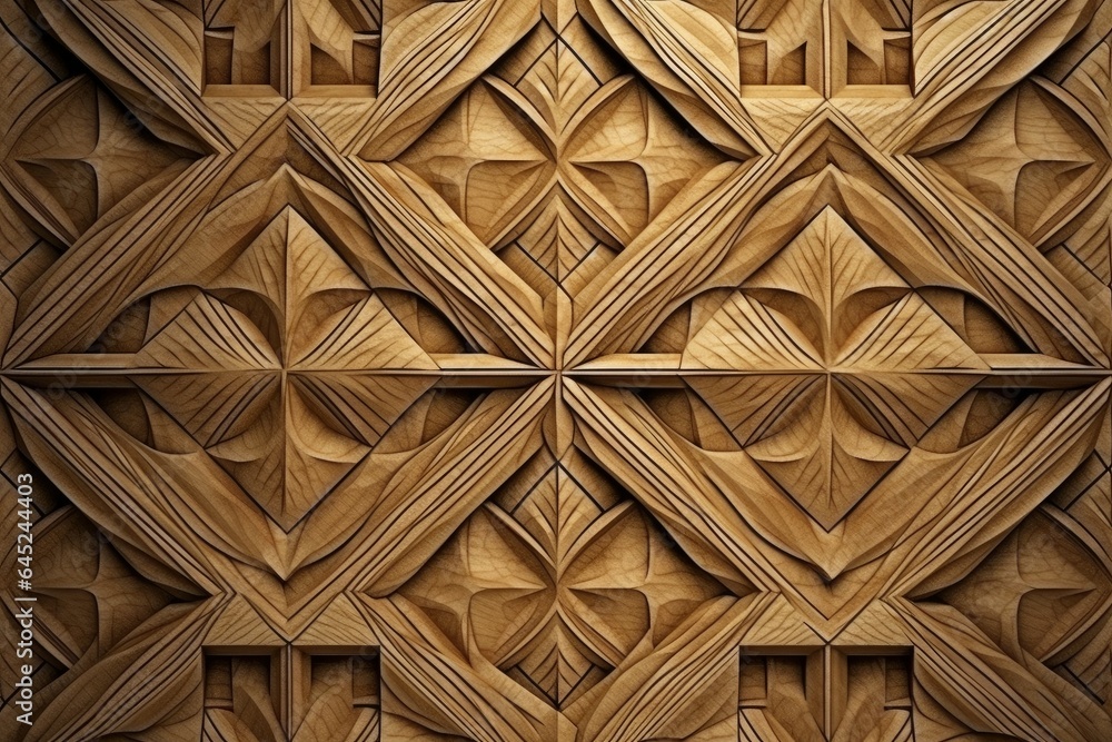 A detailed close-up of a beautifully patterned wooden wall A detailed close-up of a beautifully patterned wooden wall