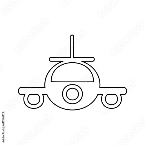 airplane icon with line style suitable for your business