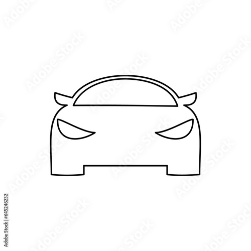 car icon with line style suitable for your business