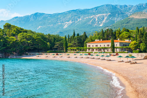 Milocer beach. Montenegro