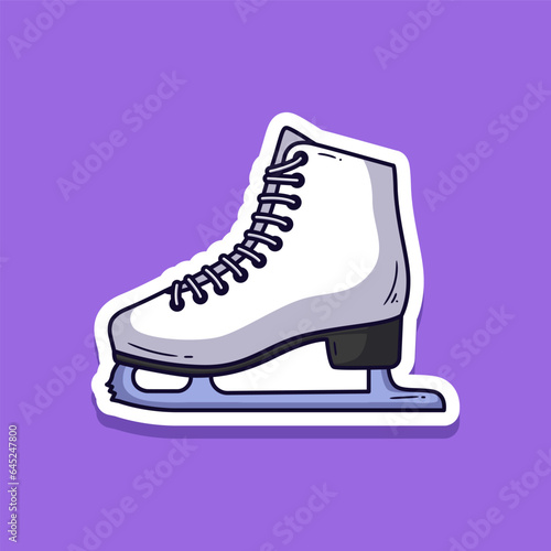 Ice skates illustration. Vector illustration sports shoes. vector eps 10