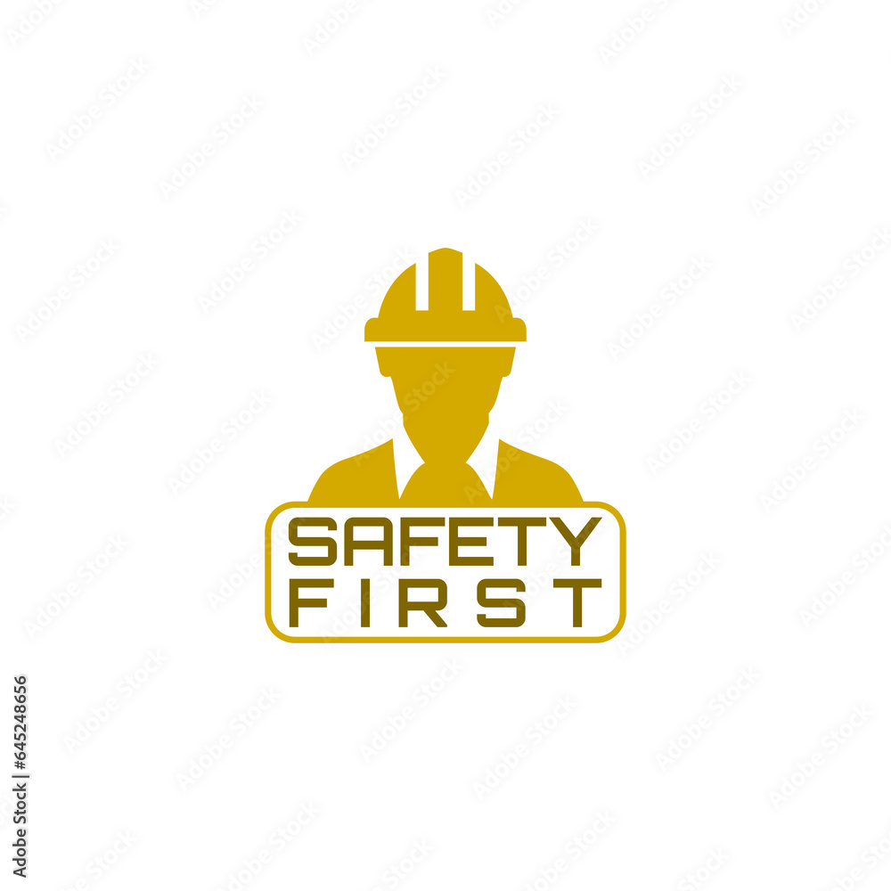 Safety first icon isolated on transparent background Safety first icon isolated on transparent background
