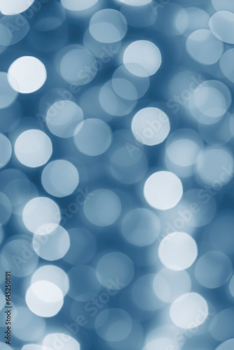 abstract holiday background: blue bokeh circles