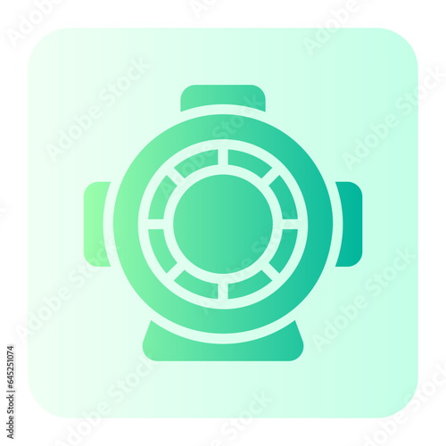 diving helmet gradient icon