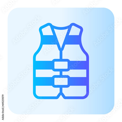life vest gradient icon
