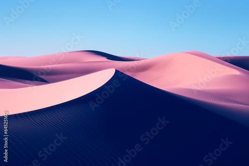 Abstract background of sand dunes in the desert. 3d rendering generative ai
