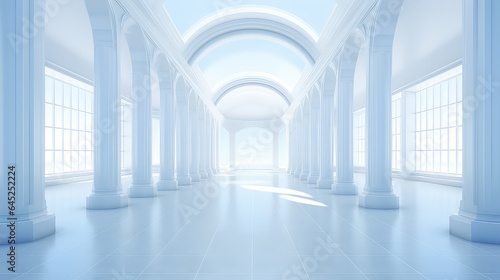 White background  clean and bright  conveying purity  peace of mind  and light. Generative By AI