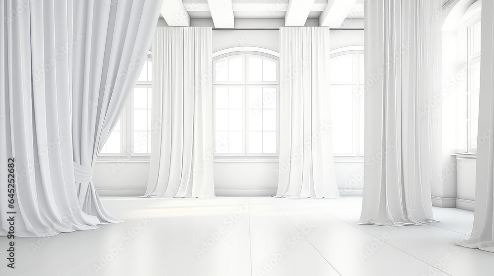 White background, clean and bright, conveying purity, peace of mind, and light. Generative By AI White background, clean and bright, conveying purity, peace of mind, and light. Generative By AI
