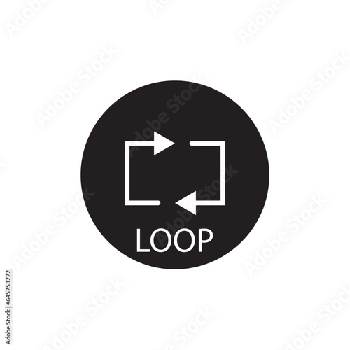 loop icon vector