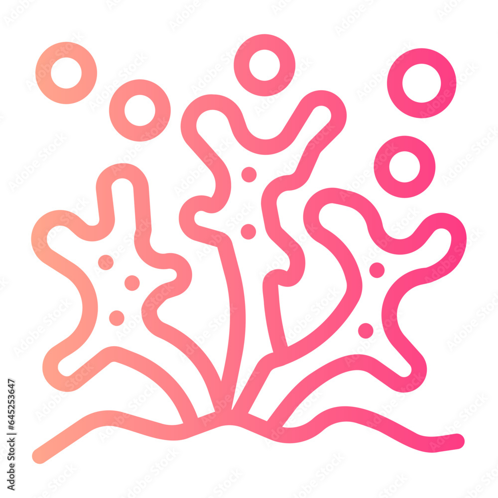 coral gradient icon