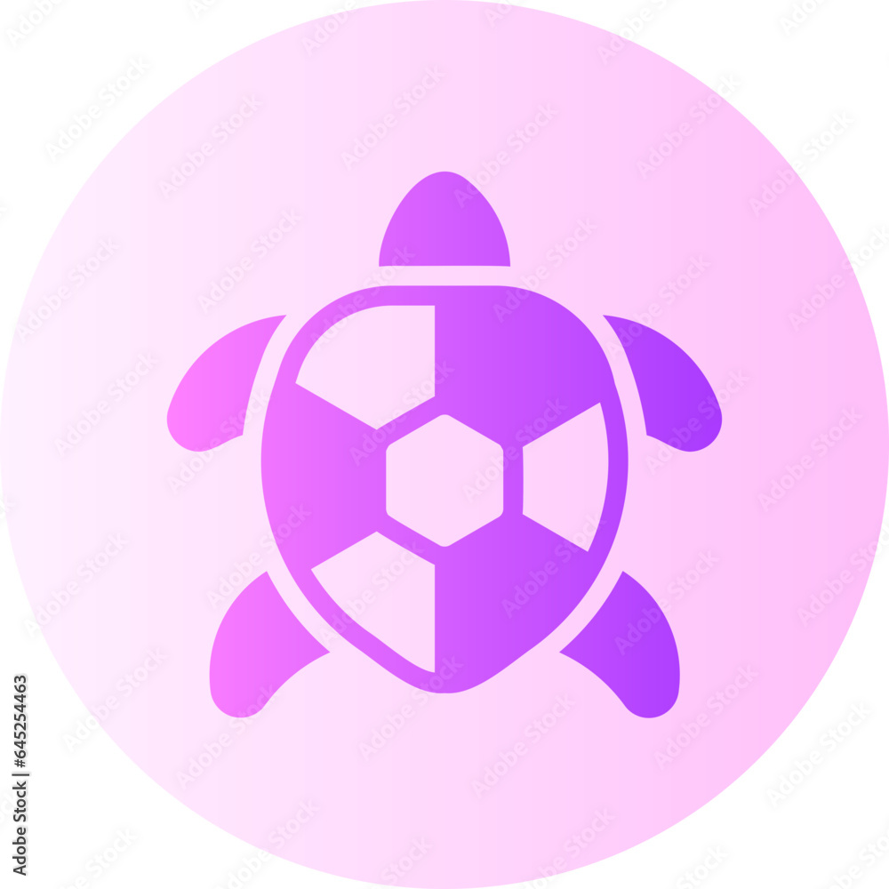 Obraz premium turtle gradient icon