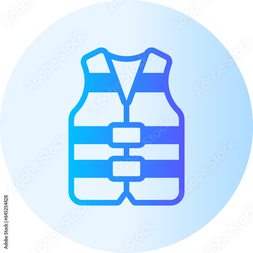life vest gradient icon