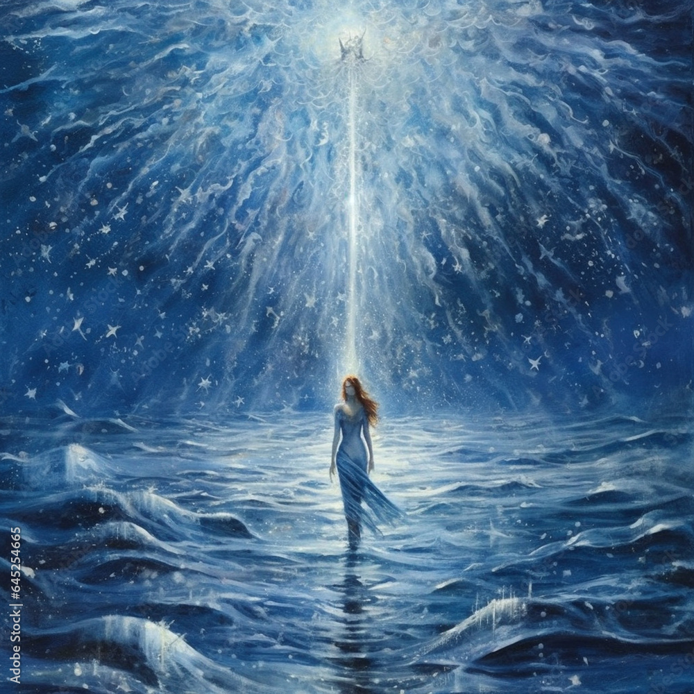 Obraz premium Beautiful natural scenery Generated AI