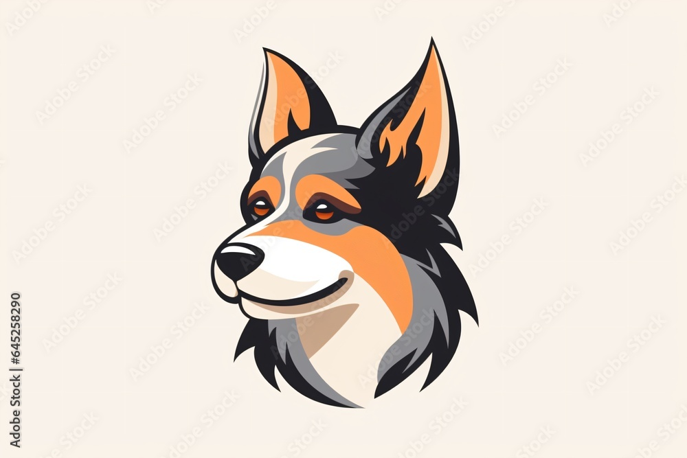 Graphic icon for dog
