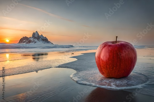 apple on the water