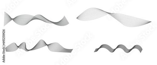 Set of dotted abstract forms. Distressed overlay texture. Vector illustration 