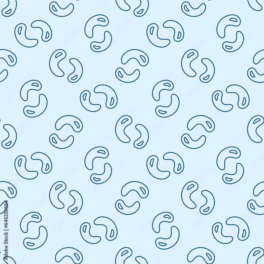 Viruses Bacteria vector Science concept line minimal seamless pattern Viruses Bacteria vector Science concept line minimal seamless pattern