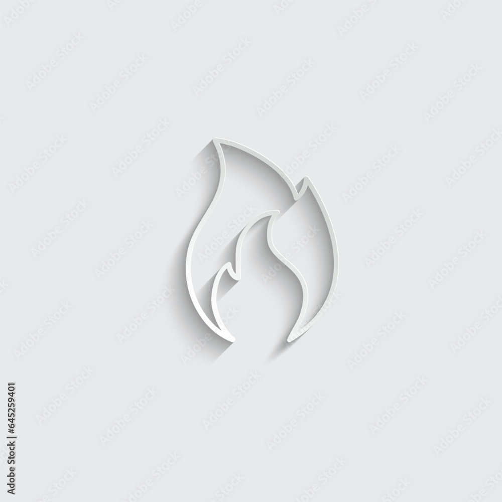 fire icon vector bonfire sign fire icon vector bonfire sign