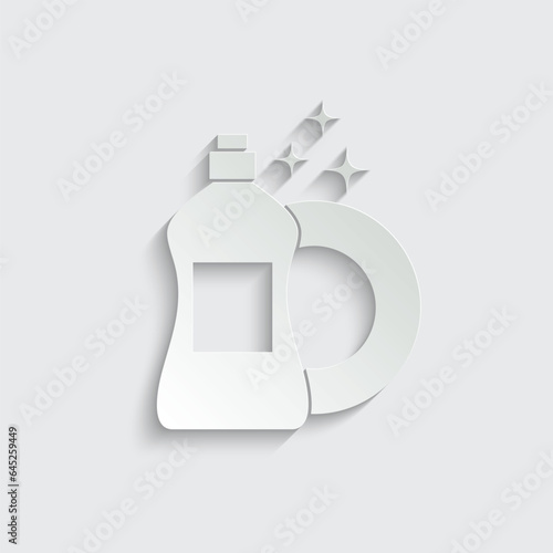 dish soap detergent icon vector 