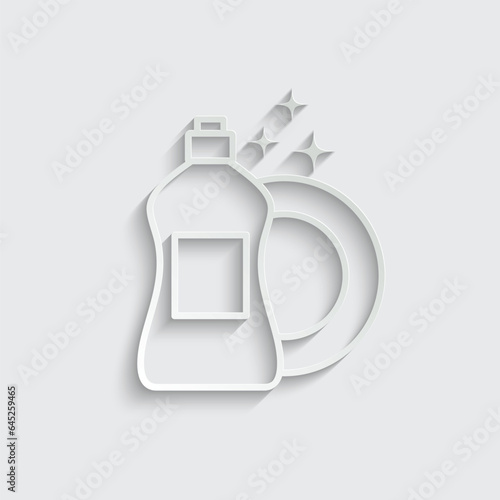dish soap detergent icon vector 