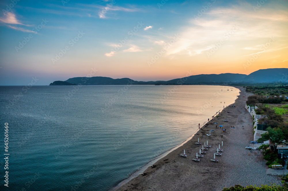 Laganas Bay on the island of Zakhyntos Laganas Bay on the island of Zakhyntos