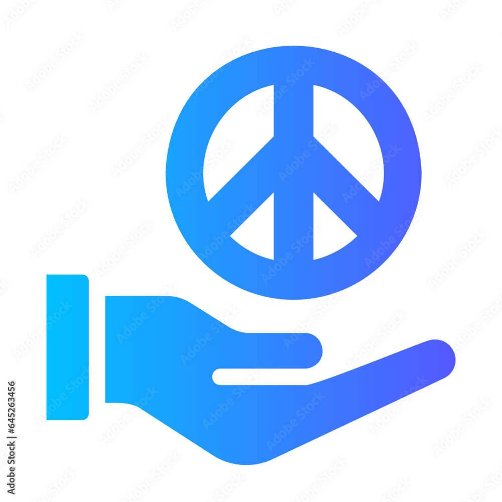 peace gradient icon peace gradient icon