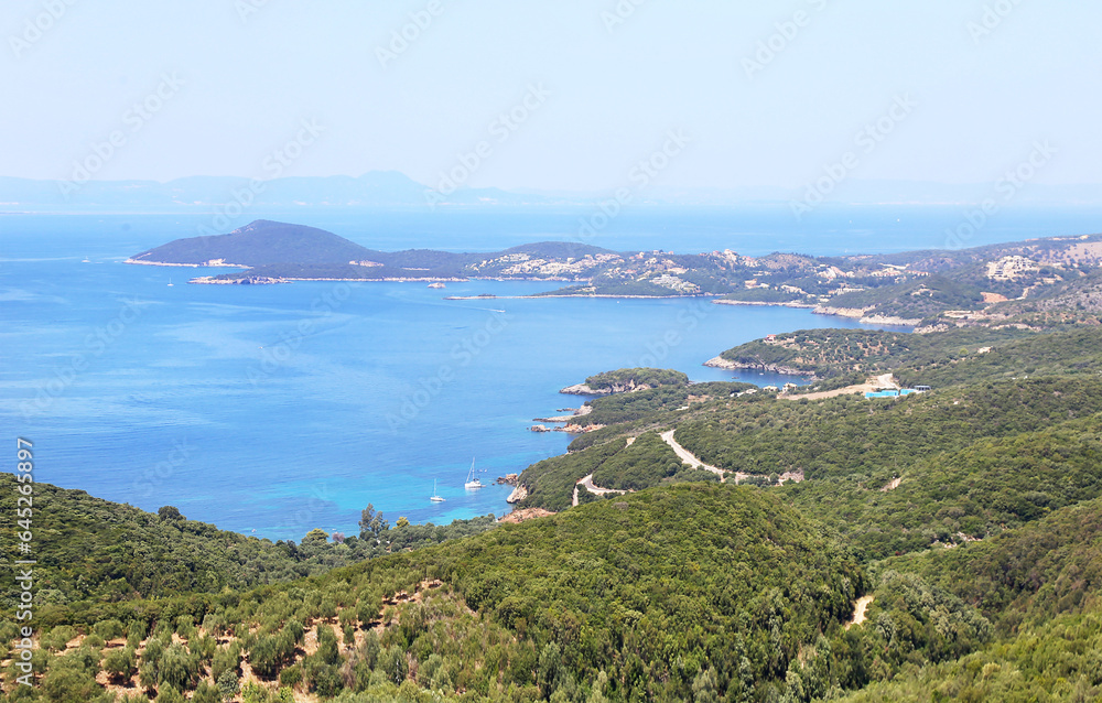 landscape of Sivota village Thesprotia Greece 