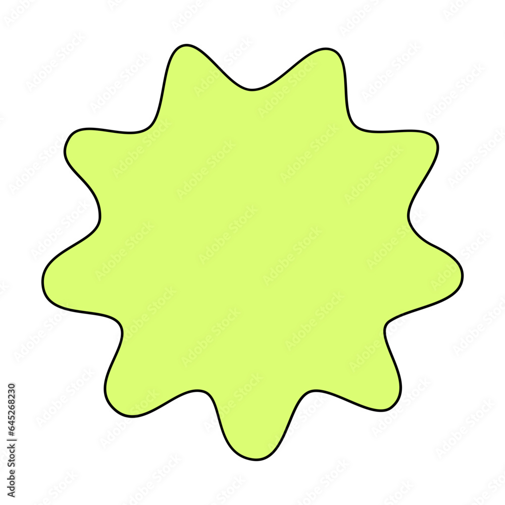 Abstract shape line filled illustration Abstract shape line filled illustration