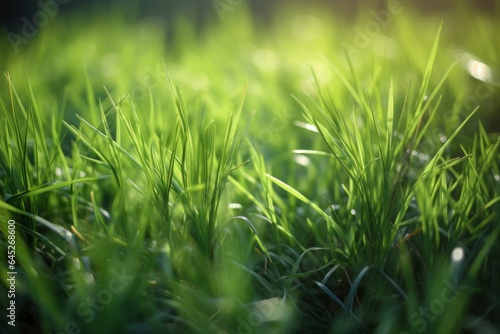 A vibrant green field  full of life and beauty