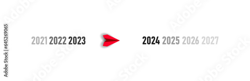 Free Download AIRPLANE target idea concept flying to 2024. new year idea - GFXLoad