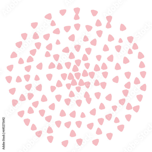 Patterned circle shape
