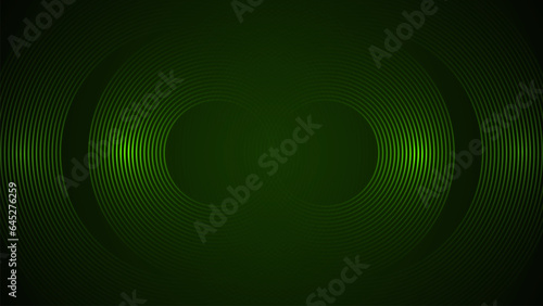 Dark green simple abstract background with lines in a curved style geometric style as the main element.