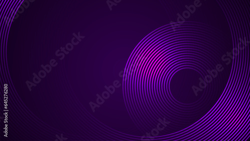 Dark violet simple abstract background with lines in a curved style geometric style as the main element.
